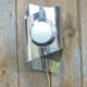 70's steel wall light