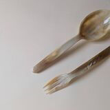 Horn serving cutlery
