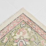 Light Green & Beige Floral Persian Rug, 204x320Cm