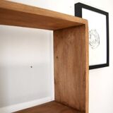 Solid wood bookcase shelf