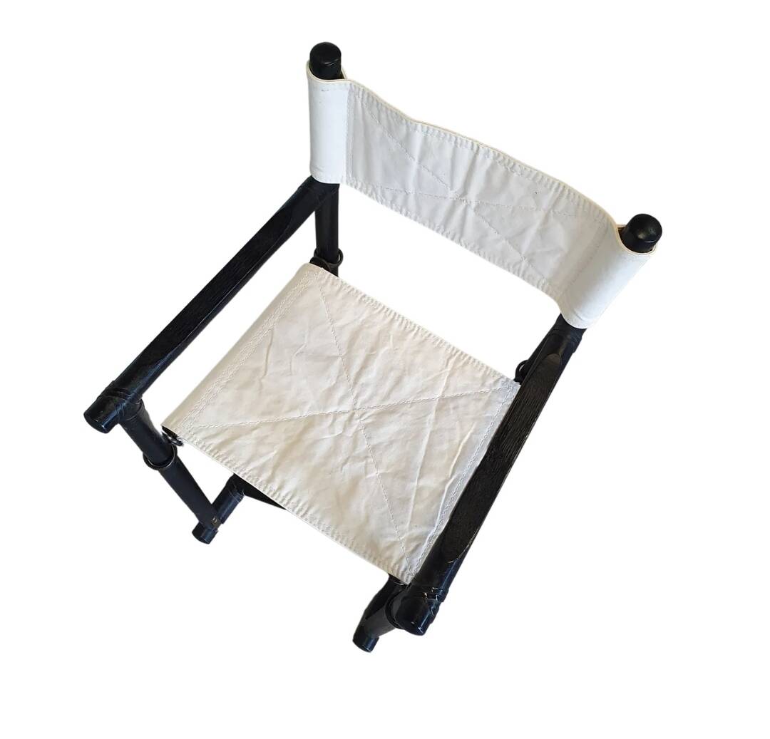 Extremely rare set of director's chairs by Pierantonio Bonacina