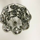 Kinetic lamp with half swivel spheres of the 70s