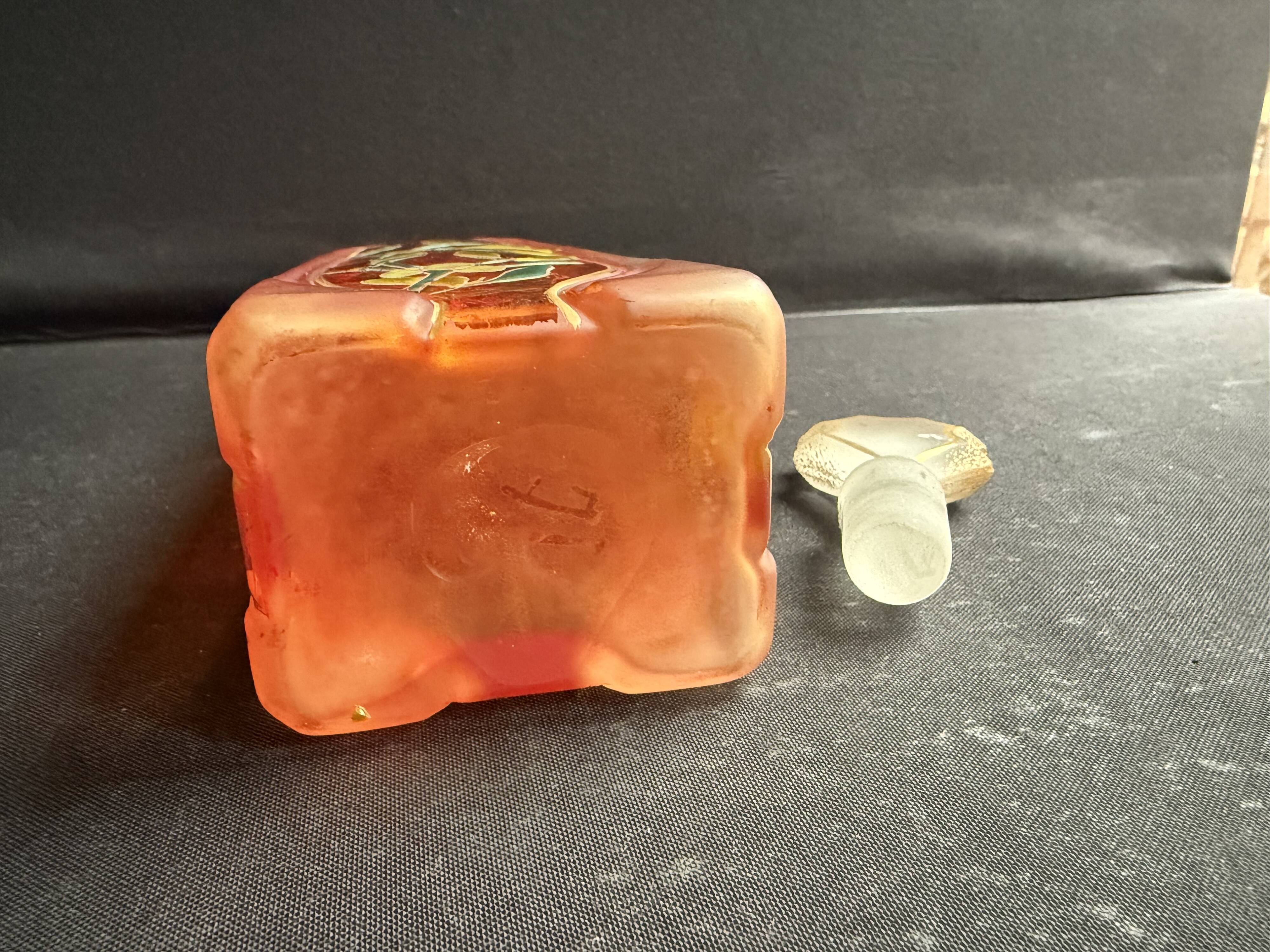 Enamelled carafe – In the style of FT Legras or Daum (E. Lachenal)