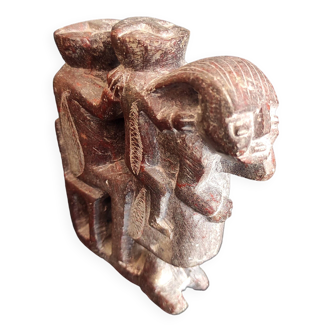 Ethnic sculpture, representing a family