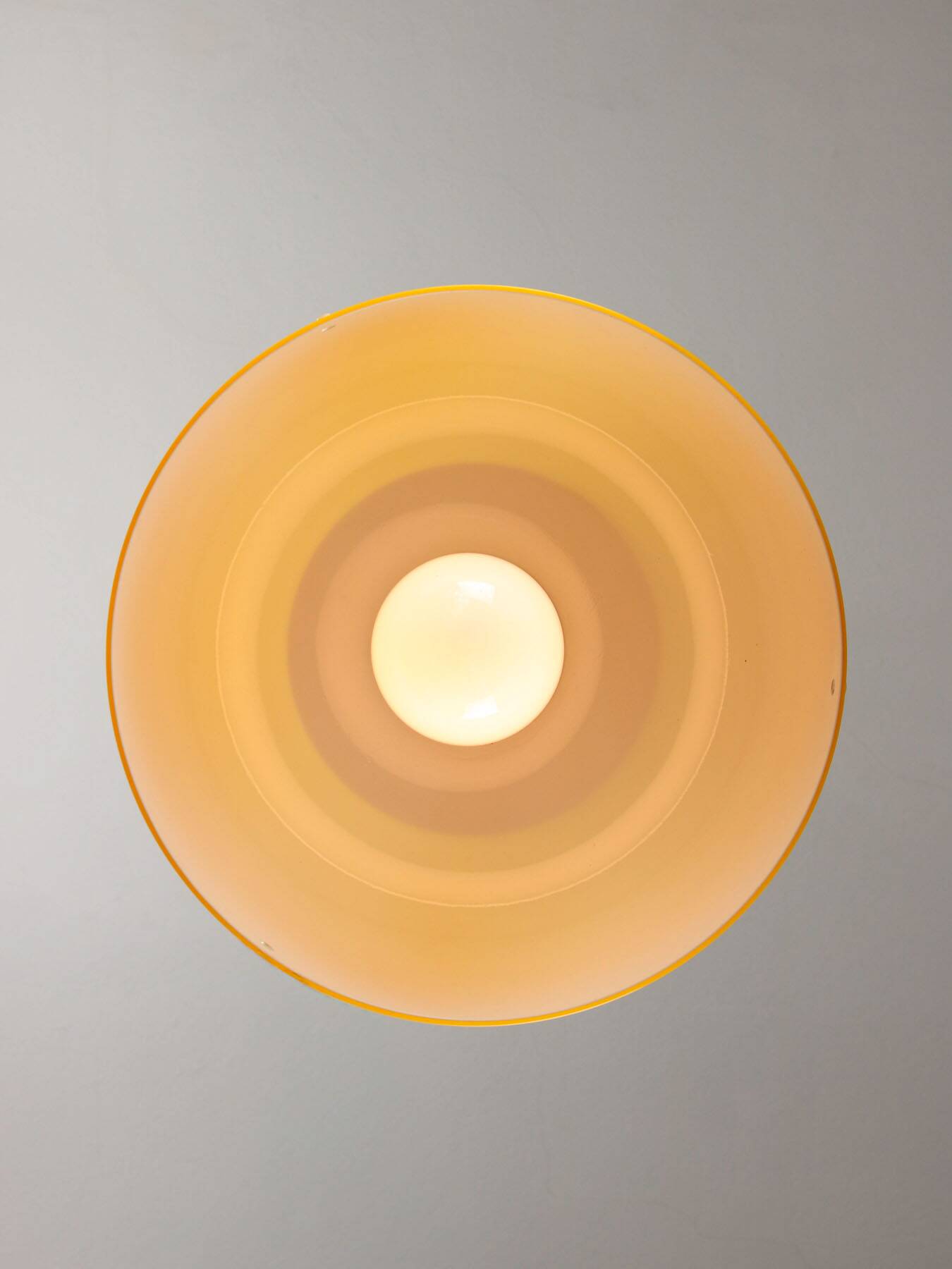 Space Age Yellow Pendant from Guzzini, 1970s