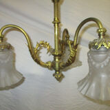 Brass chandelier