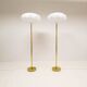 Modern Scandinavian floor lamps in brass "ENCO", Sweden, 1970s