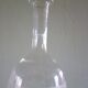 Carafe à vin ancienne - verre gravée d'une frise d'entrelacs