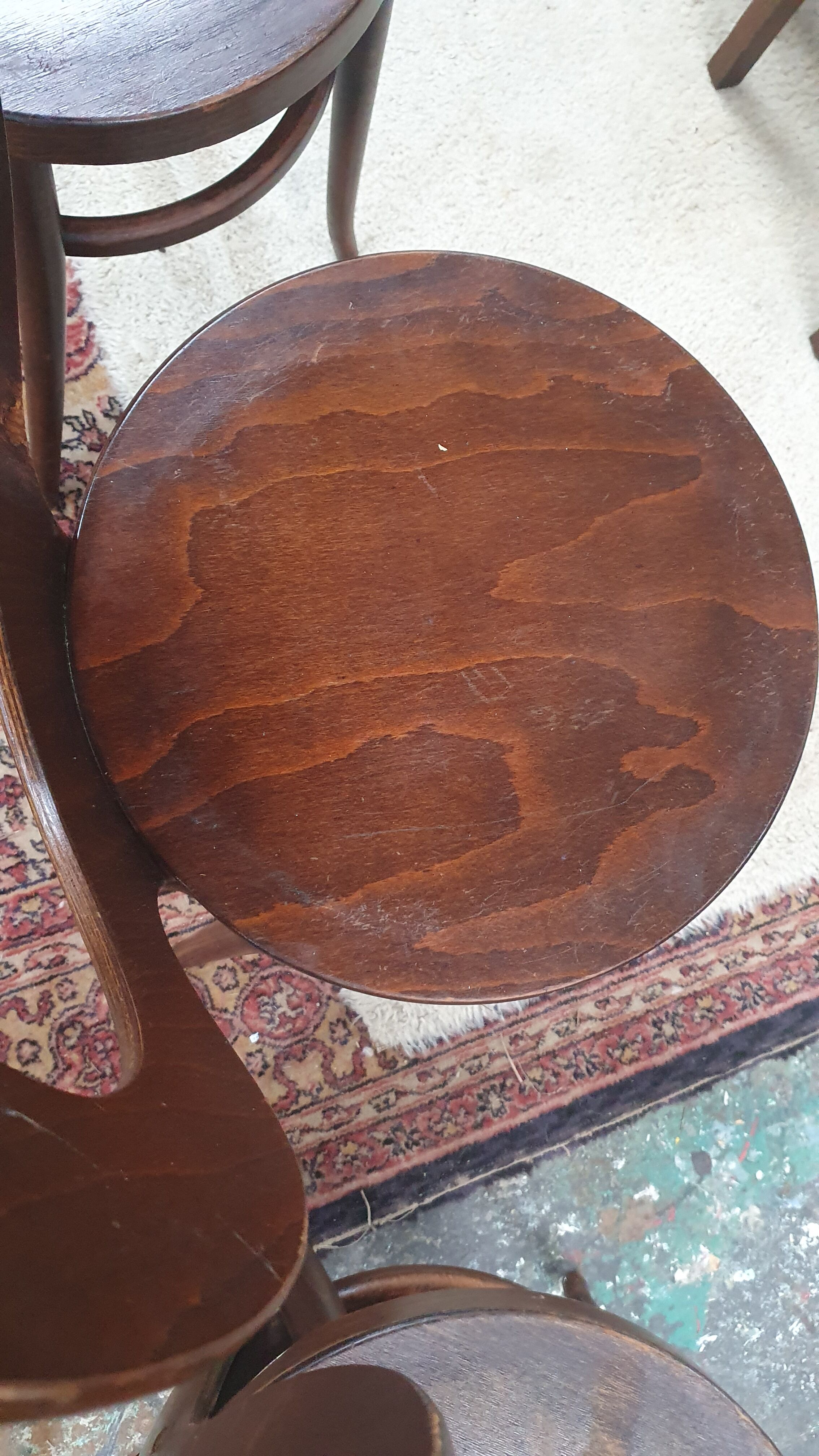 Set of 3 bistro chairs model Baumann's Seagull