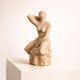 Sculpture en terre cuite – Femme nue assise 1980