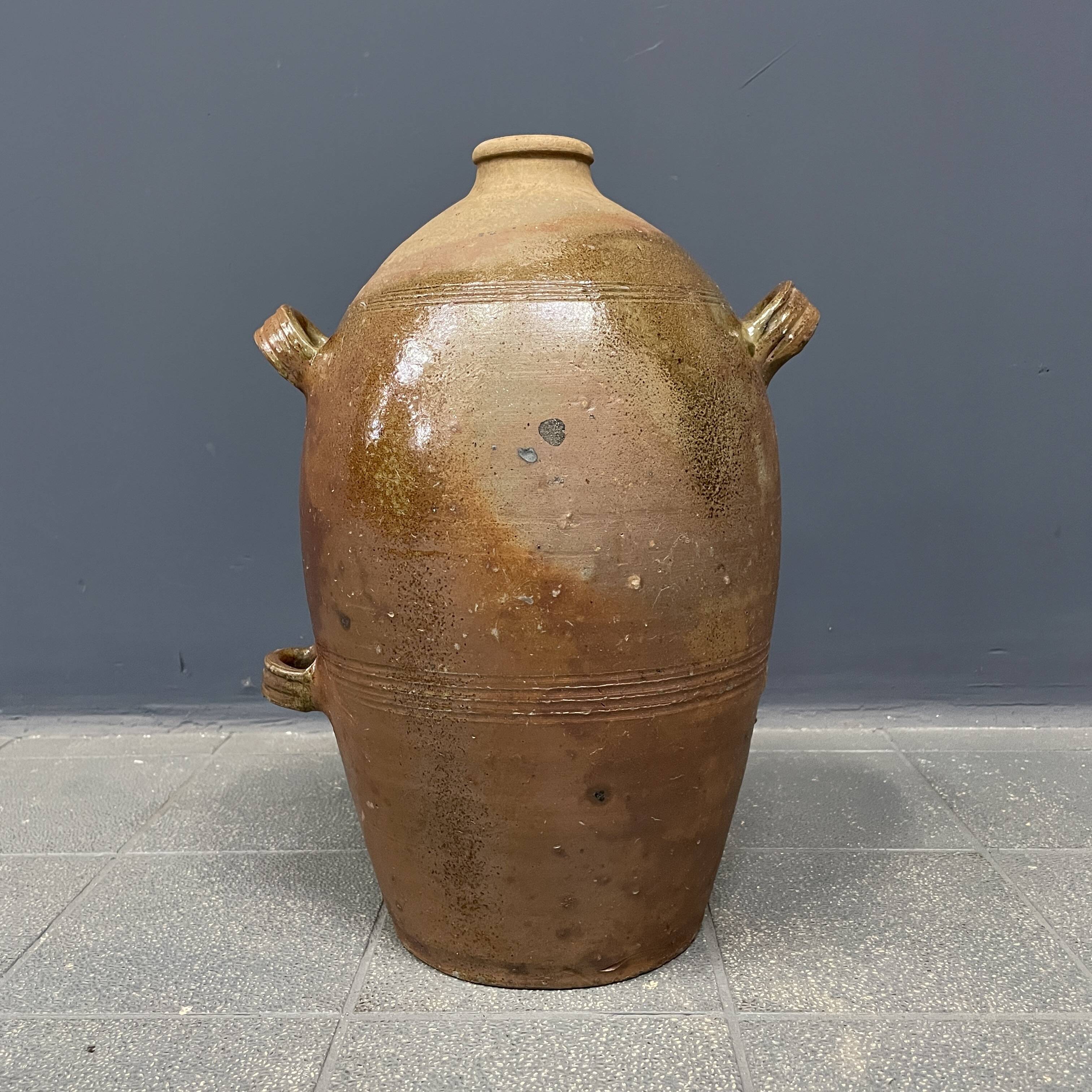 Large antique earthenware jug from Germany 18th century