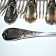 Series of 12 table forks in silver metal ercuis rocaille