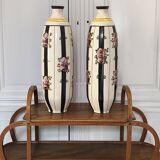 Pair of Large Art Deco Vases