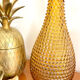 Vintage amber Empoli carafe