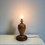 H25 turned wooden lamp base