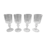 Service de 4 verres à liqueur Meisenthal Portieux modèle Mirabeau