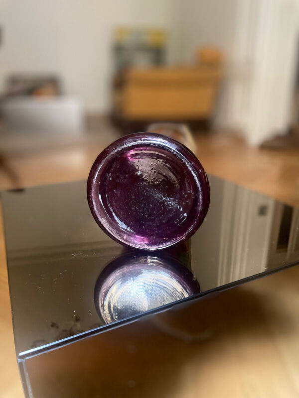 Vase Art Nouveau verre émaillé et doré décor floral – style Legras Mon