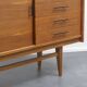 1950s sideboard, teak, sliding doors, restored,