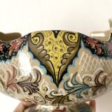 Molaroni planter, Pesaro, Italy, swans