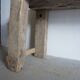 Brutalist wood console