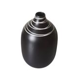Vase Ovale Noir Élégance Mystique