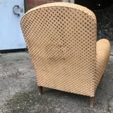 Velvet club armchair 1970