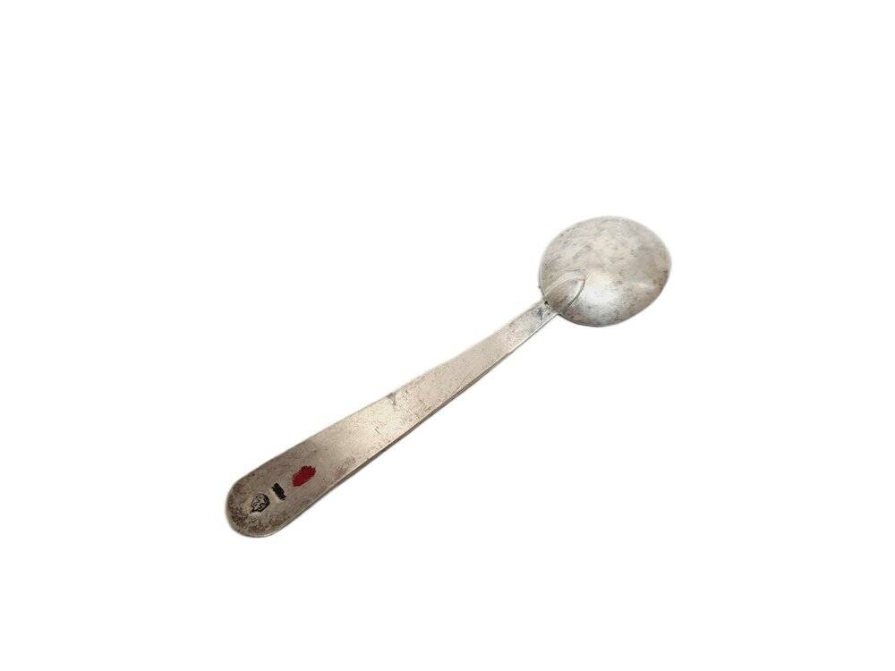 Silver salt spoon, Mexico, 1950s