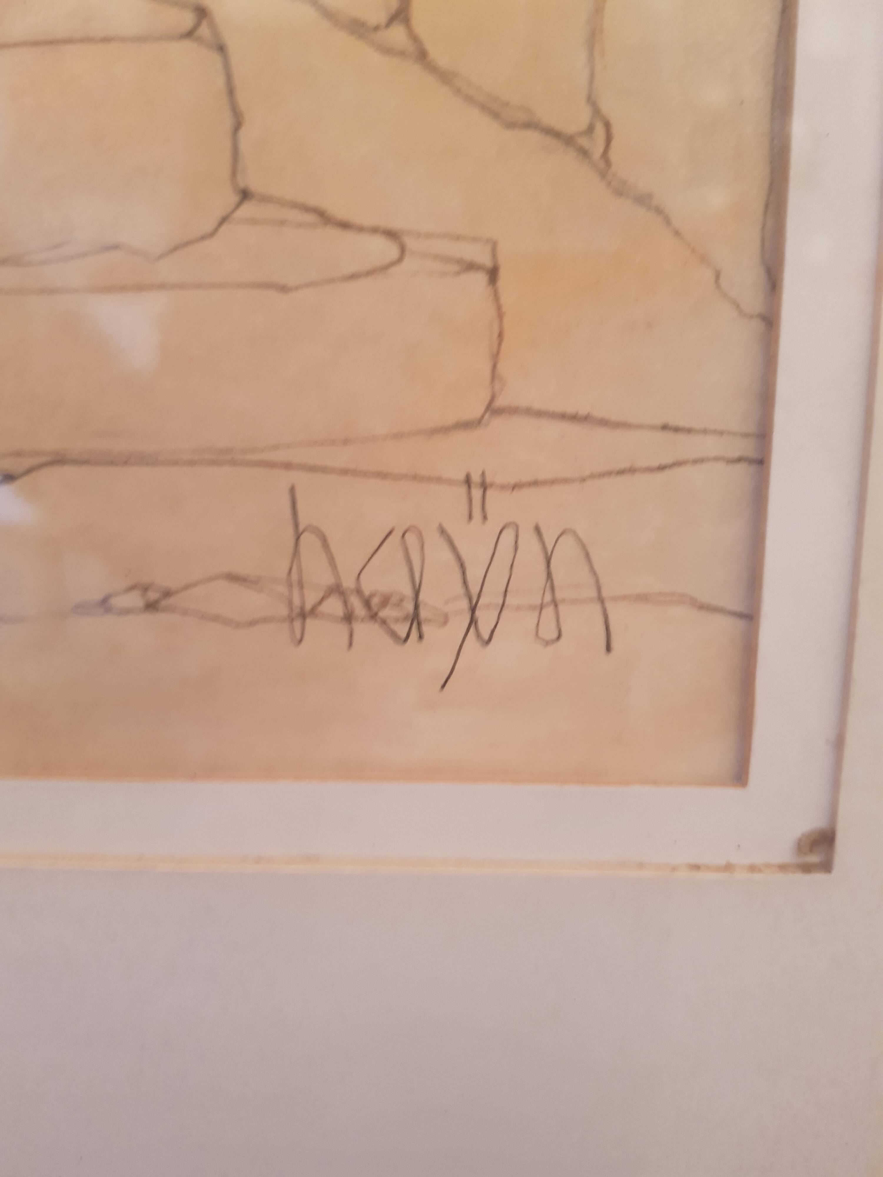 Vintage painting signed Hayn
