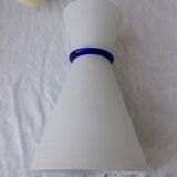 80's glass pendant light