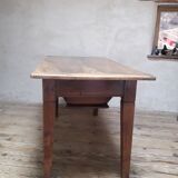 Solid walnut kneading table old XIX°
