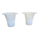 Pair of Vianne glass tealight holders
