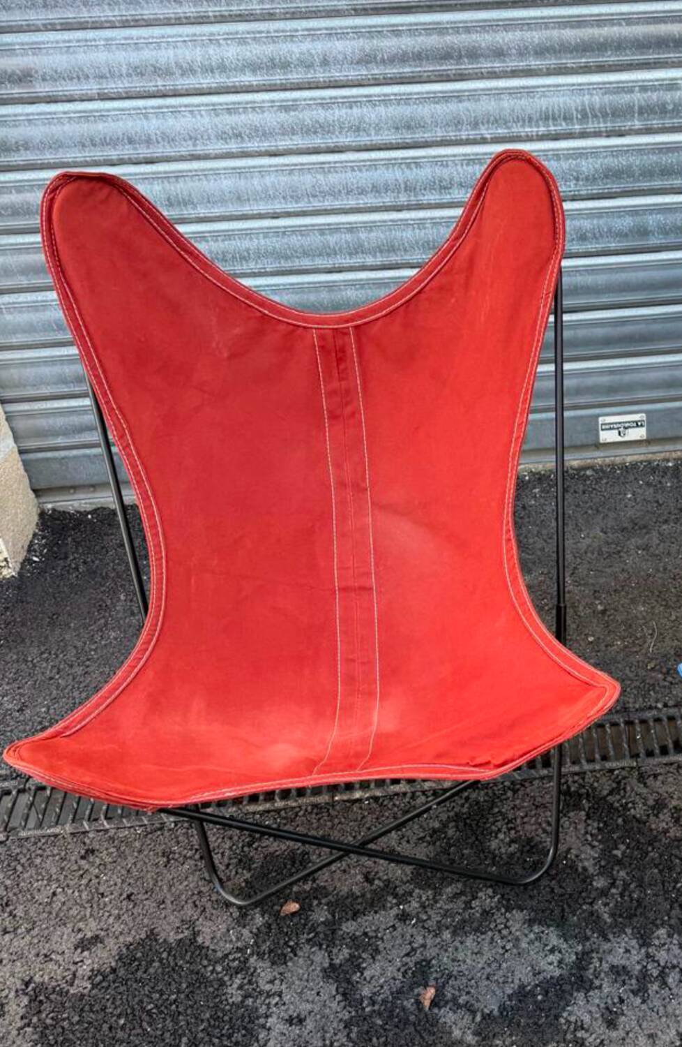 Vintage Butterfly BKF canvas and metal butterfly chair. 50s/60s