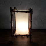 bamboo table lamp 60s
