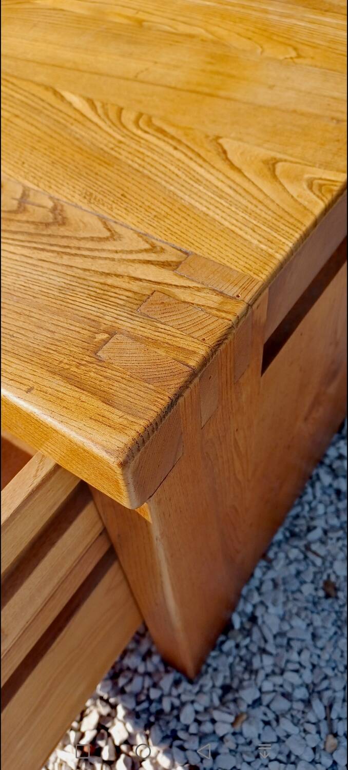 vintage Pierre CHAPO elm sideboard 1950