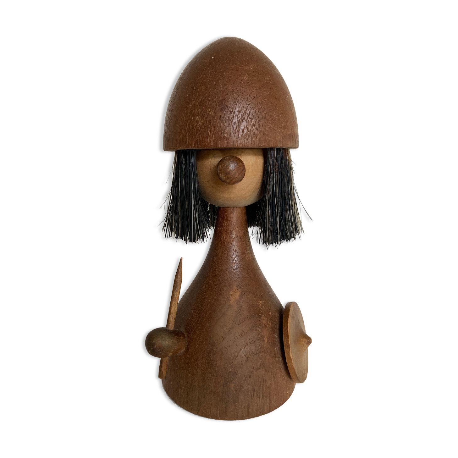 Viking doll by Kay Bojesen for Laurids Lønborg, teak Denmark 1950