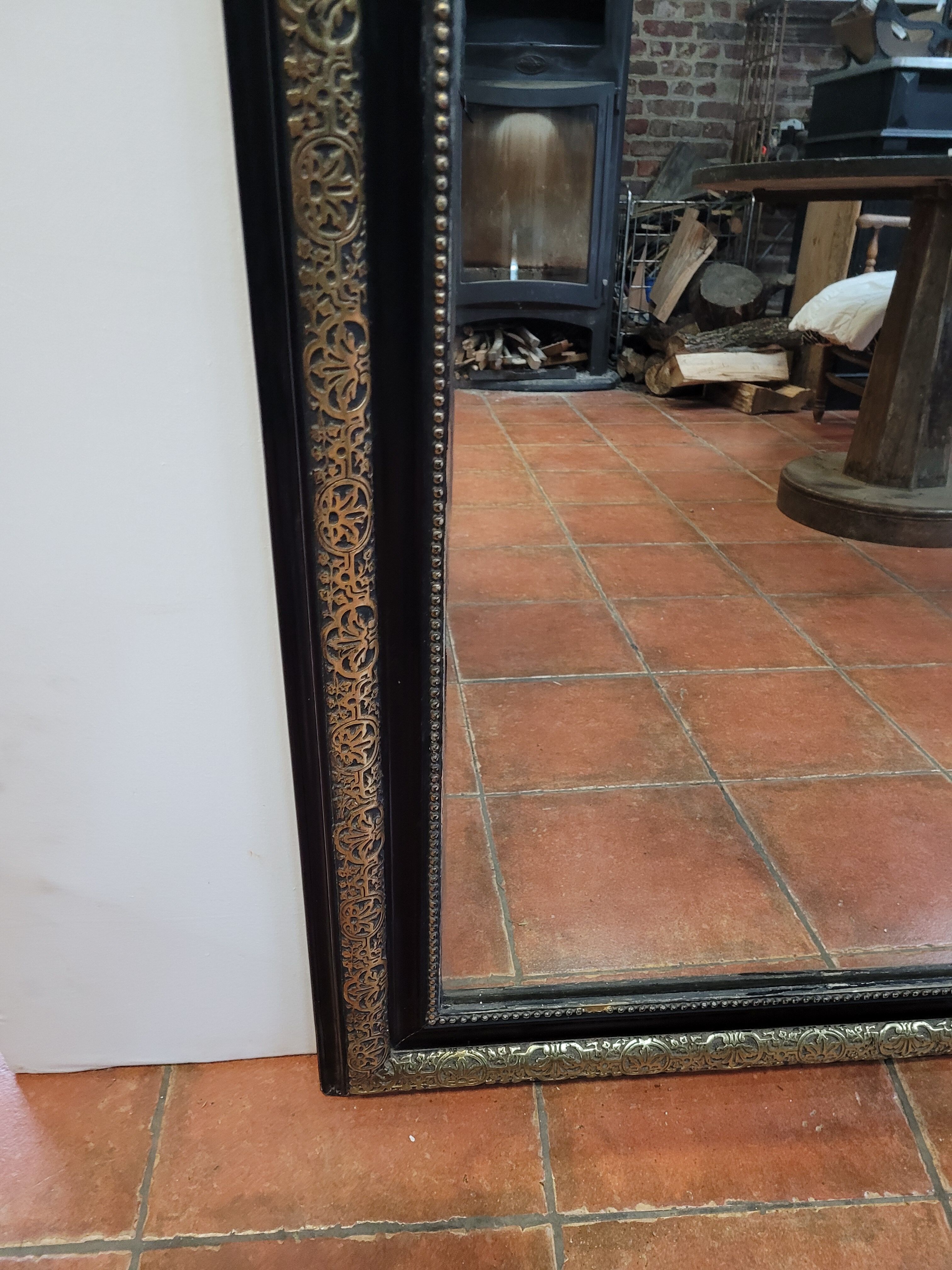 Napoleon III mirror with mercury mirror