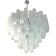 Oversized Veined White Alabastro “Tronchi” Murano Glass Chandelier by Simoe