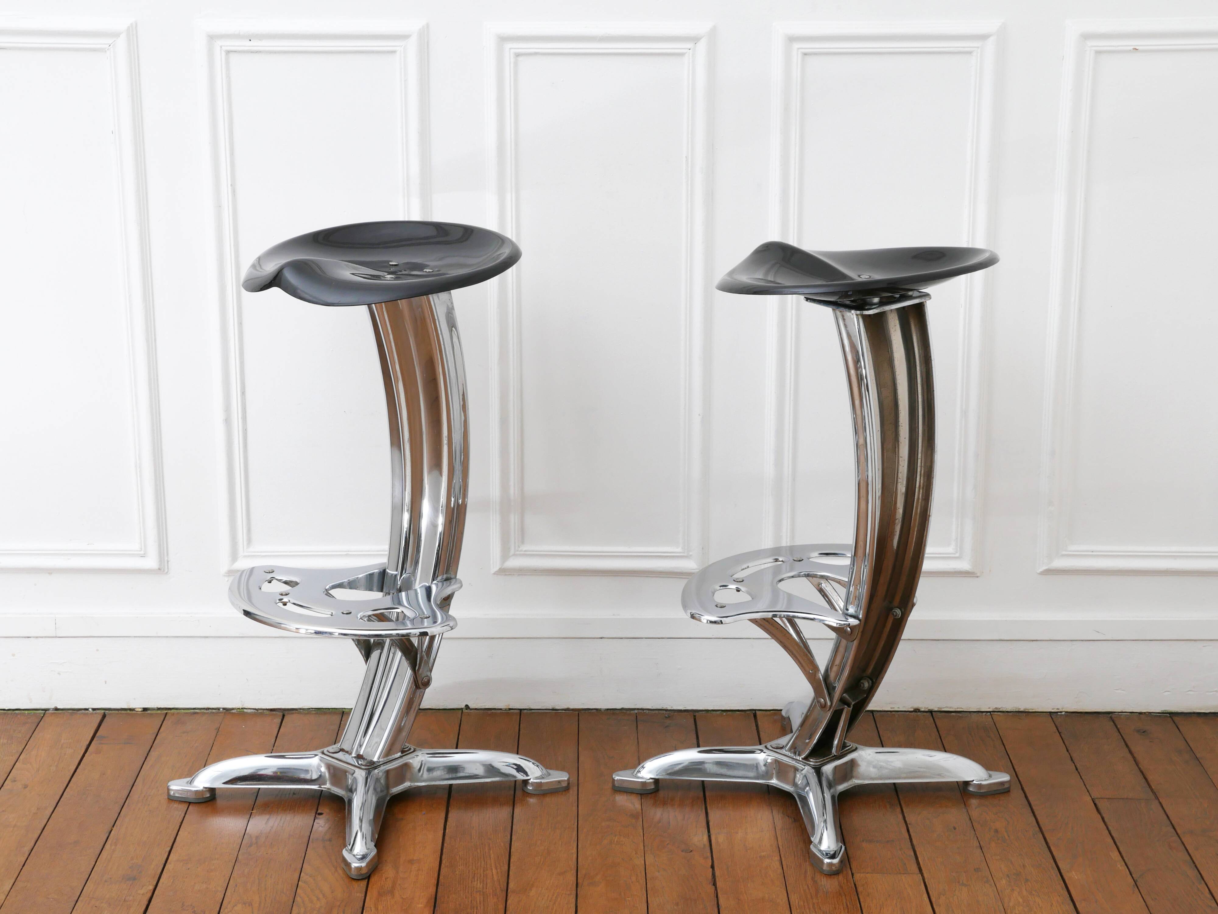 DULTON バー スツール 昇降式 シルバー YASU SASAMOTO ④