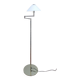Articulated reading floor lamp in gold metal from the 90s