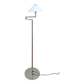 Articulated reading floor lamp in gold metal from the 90s