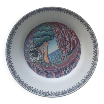 Assiette de collection d'hôtel de luxe manufacture Bauscher Weiden pou