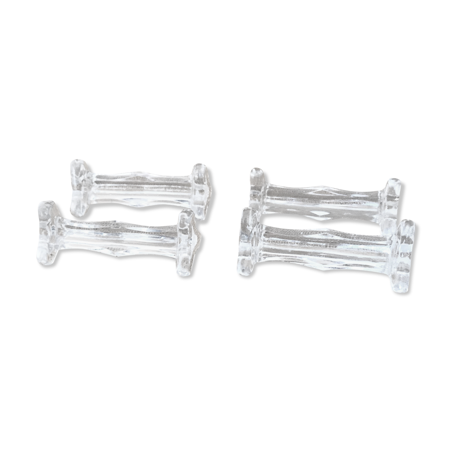 4 Art Deco glass knife holder