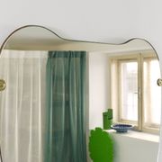 Scultpural Brass Hand Mid-Century Wall Mirror, Italy, 1950s