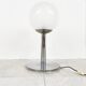 Italian glass and chrome table lamp, 1960s