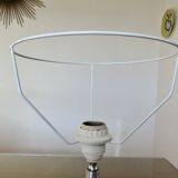 Brushed metal tulip floor lamp vintage 70s