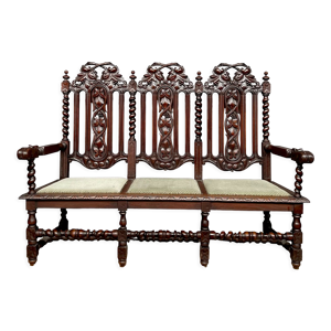 Banc dans un style Louis XIII