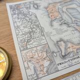 Printed in 1902, Saint-Malo and surrounding areas, Brittany.