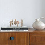 Mid Century Teak Candlestick