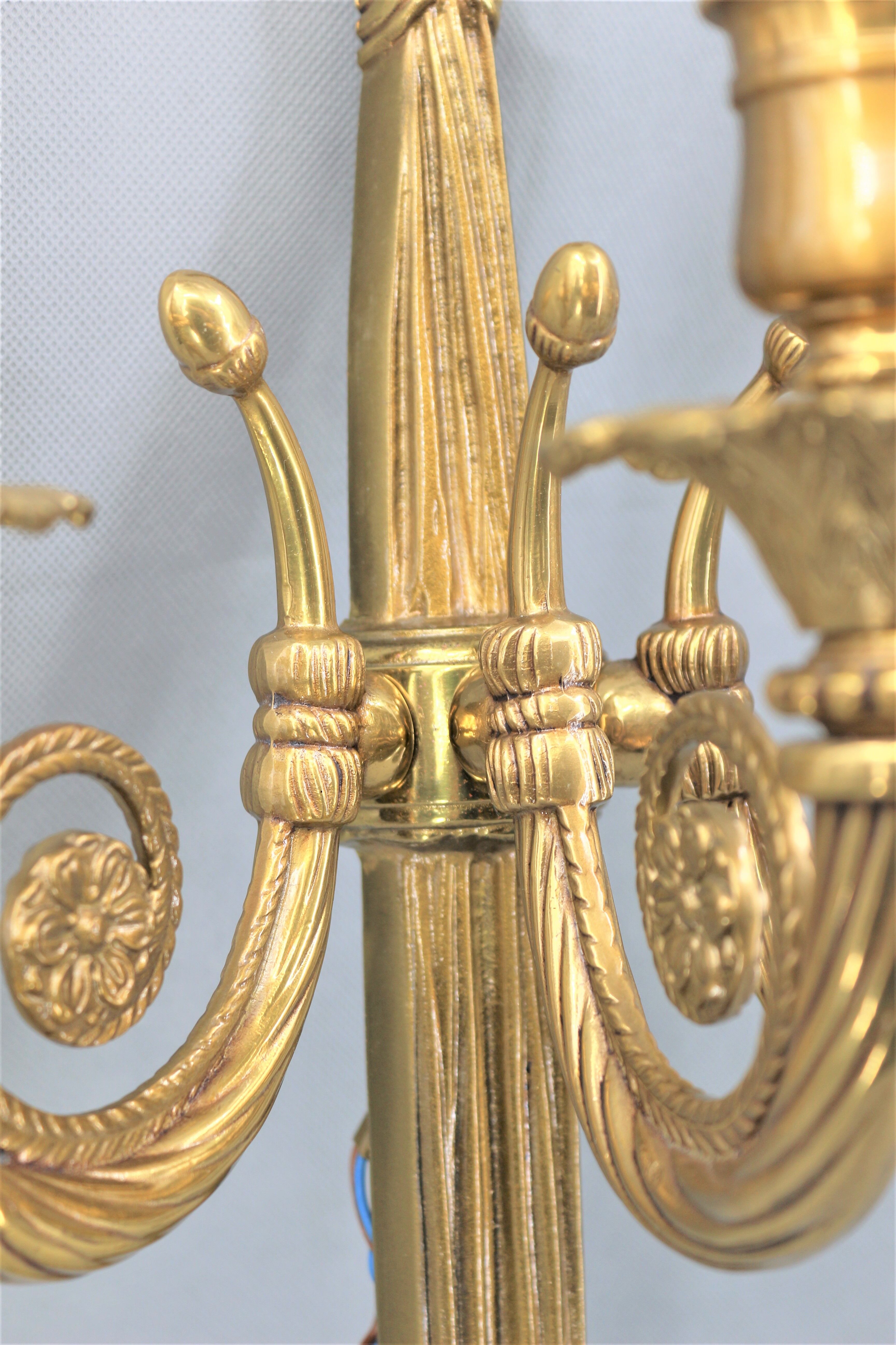 Pair of  Lucien Gau wall lamps