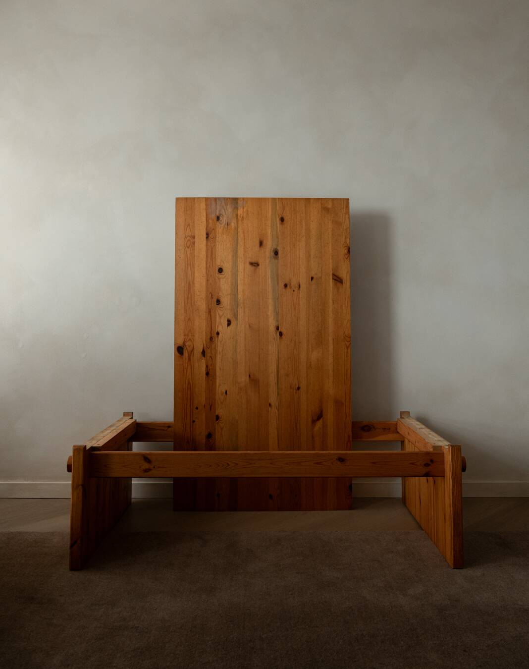 Vintage Pine Coffee Table Dymling Yngve Ekström Swedese, Brutalist, 1970s